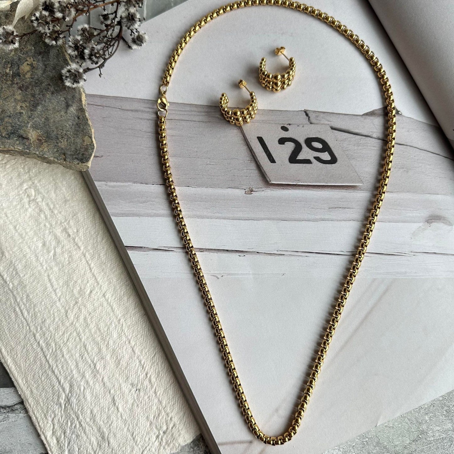 Halskæde Aleandre 18k forgyldt - 59cm - VIAMAJA.DK