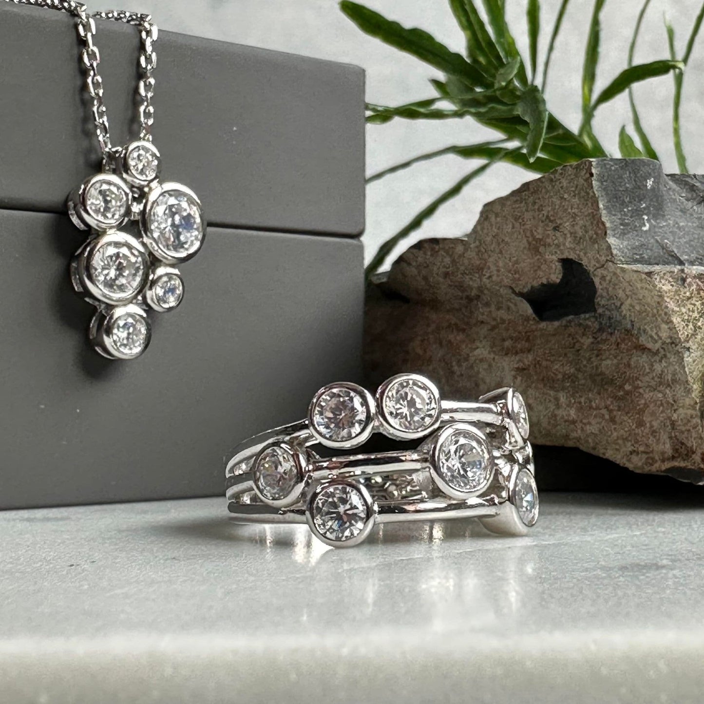 Halskæde Miriam Clear - Sterling Silver - VIAMAJA.DK
