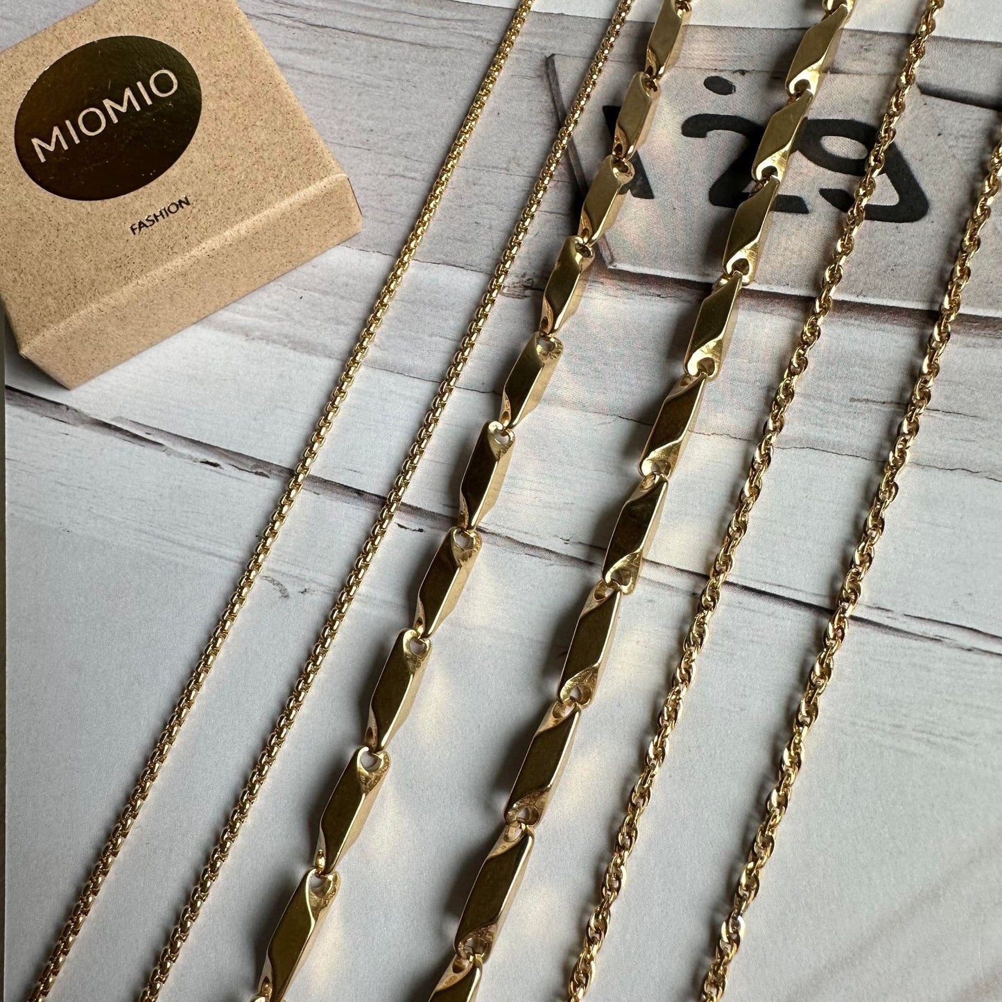 Halskæde Vivienne 18k forgyldt - 48cm - VIAMAJA.DK