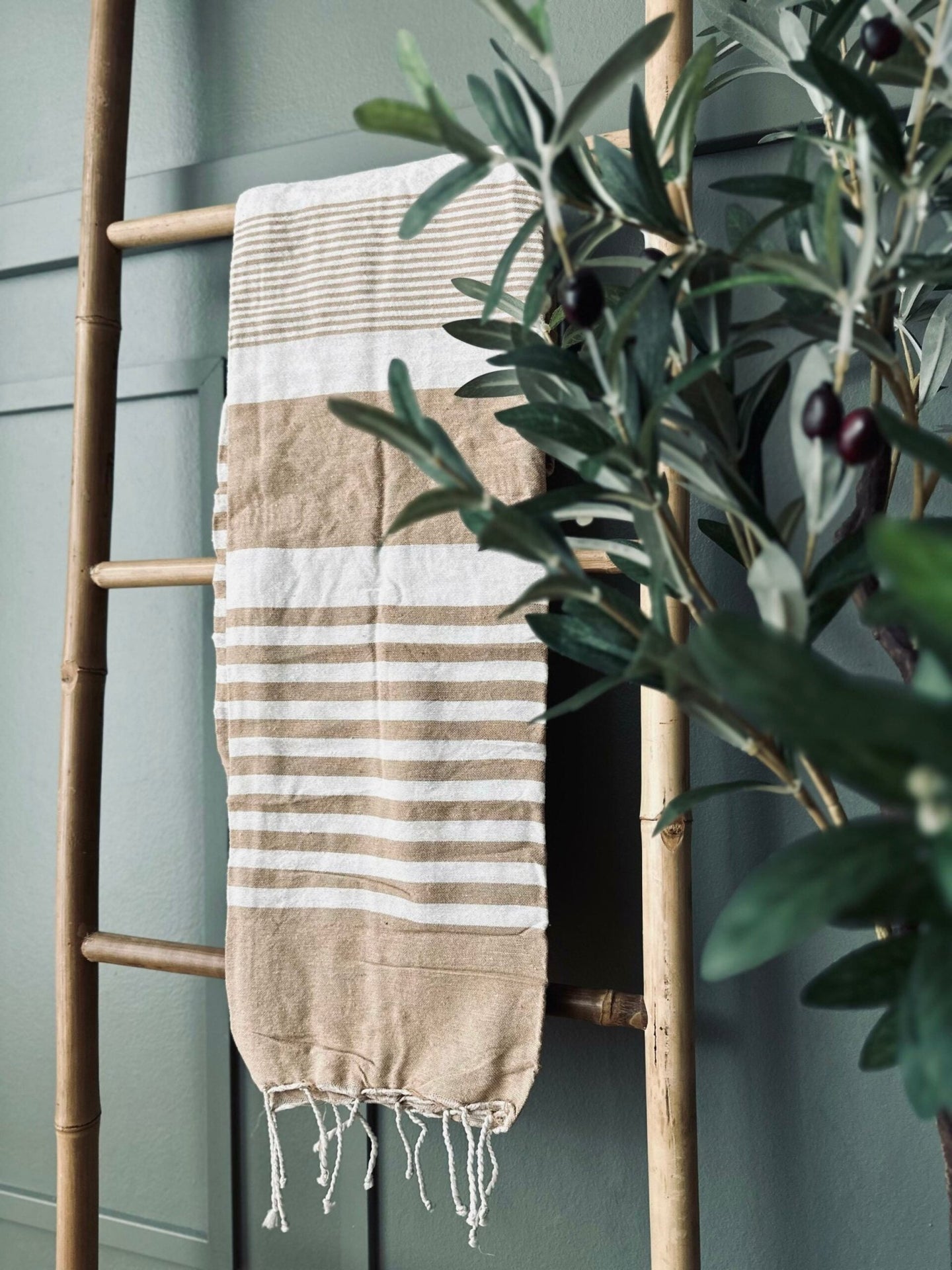 Hammam håndklæde – Beige - VIAMAJA.DK