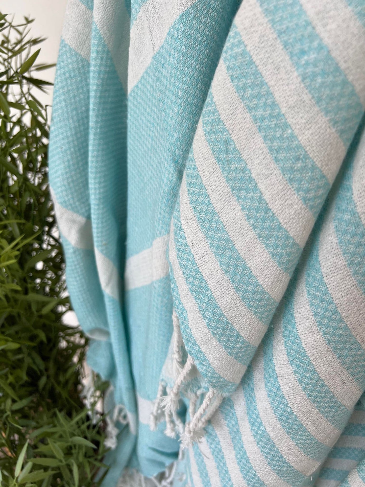 Hammam håndklæde - BLUE MIX Økotex - VIAMAJA.DK