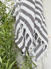 Hammam-Handtuch - brauner Streifen OEKO-TEX