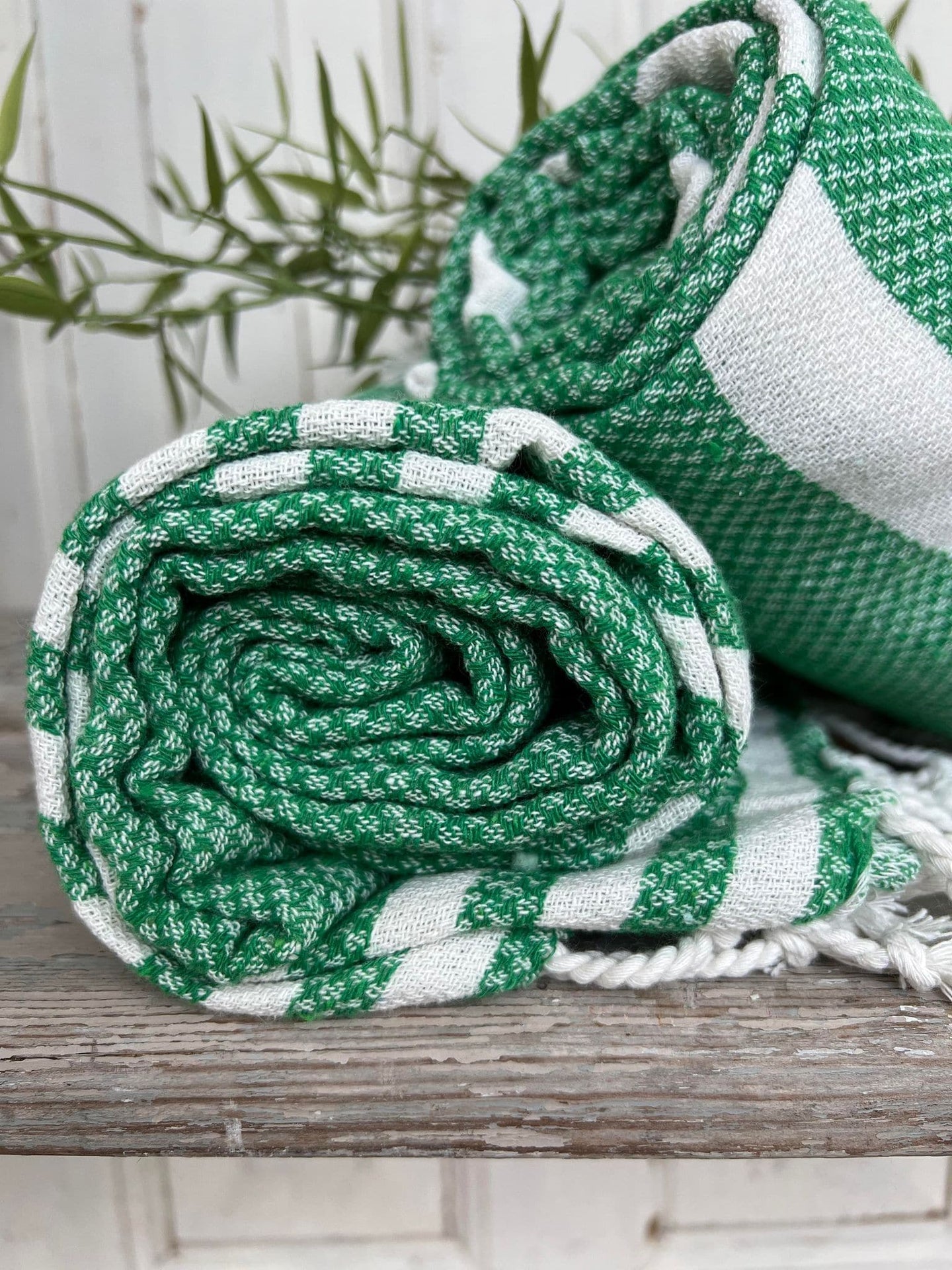 Hammam håndklæde - GREEN MIX Økotex - VIAMAJA.DK