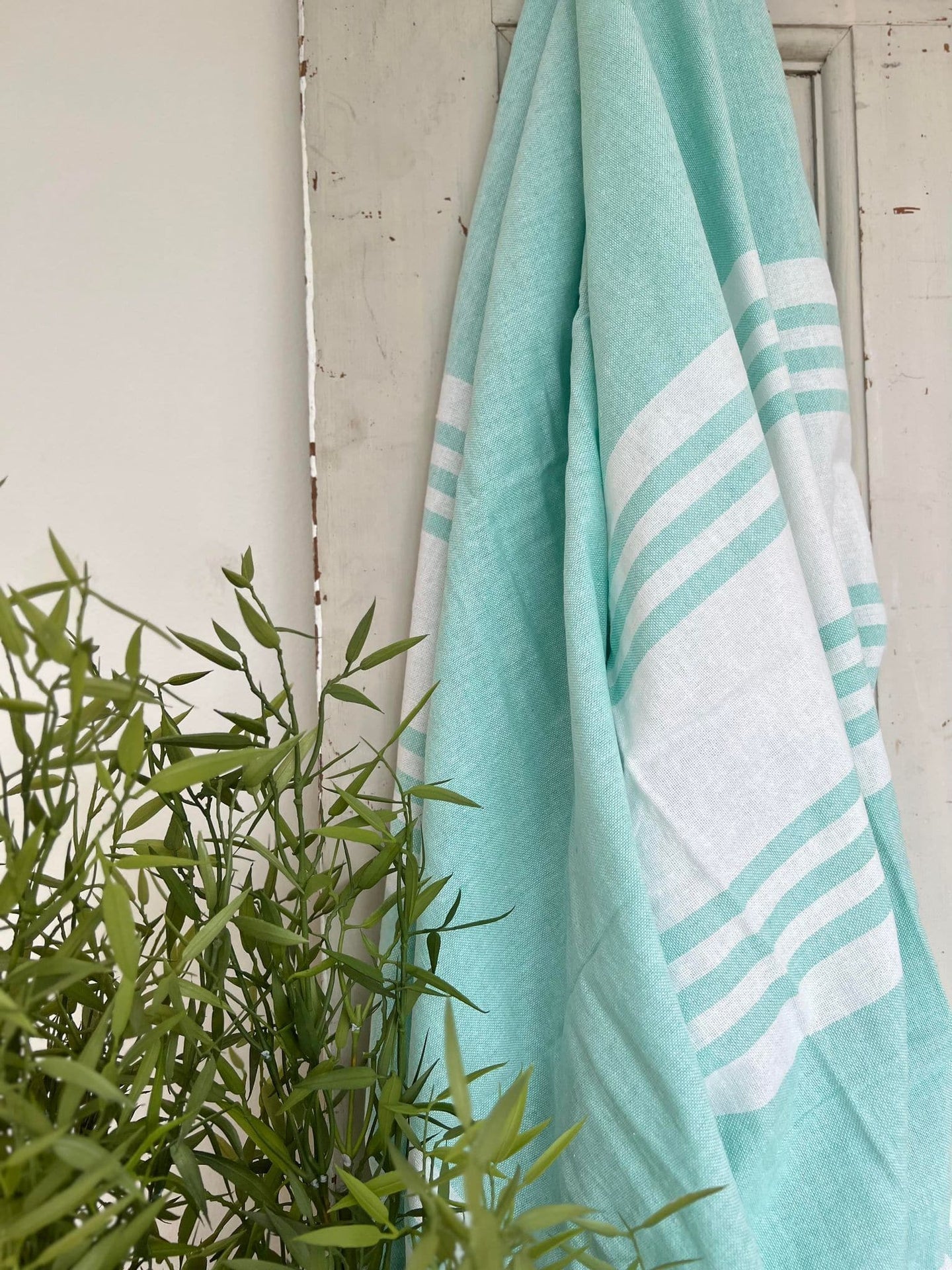 Hammam håndklæde - Pastel grøn Økotex - VIAMAJA.DK