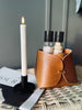Handgefertigter Korb - Cognac 15x15x15 cm