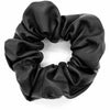 Haargummi - Scrunchie aus schwarzem Leder