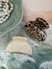 Haarclips Creme / Leopard – Set mit 2 Stk.