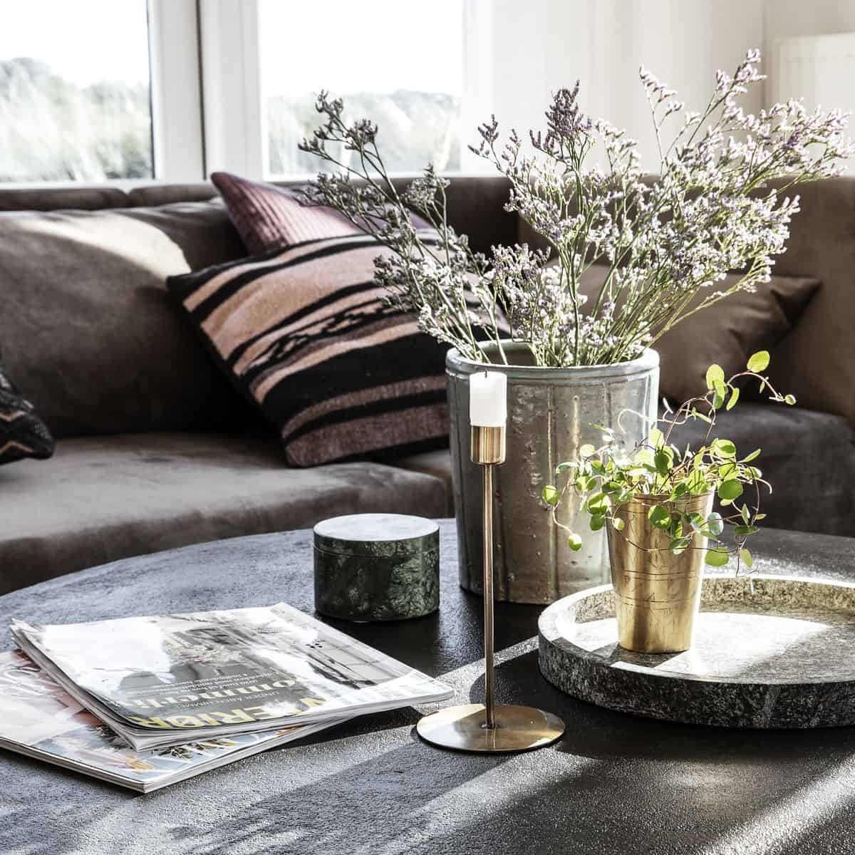 Høj lysestage - Messing - VIAMAJA