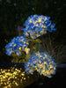Hortensie mit Solarzellen – Blau