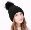 Mütze mit Bommel - Black