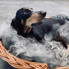Hundekorb aus robustem Rattan - Groß