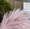 Imitiertes Sitzfell - Rosa, 4er-Set