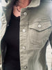 Denim-Jacke - Kaki