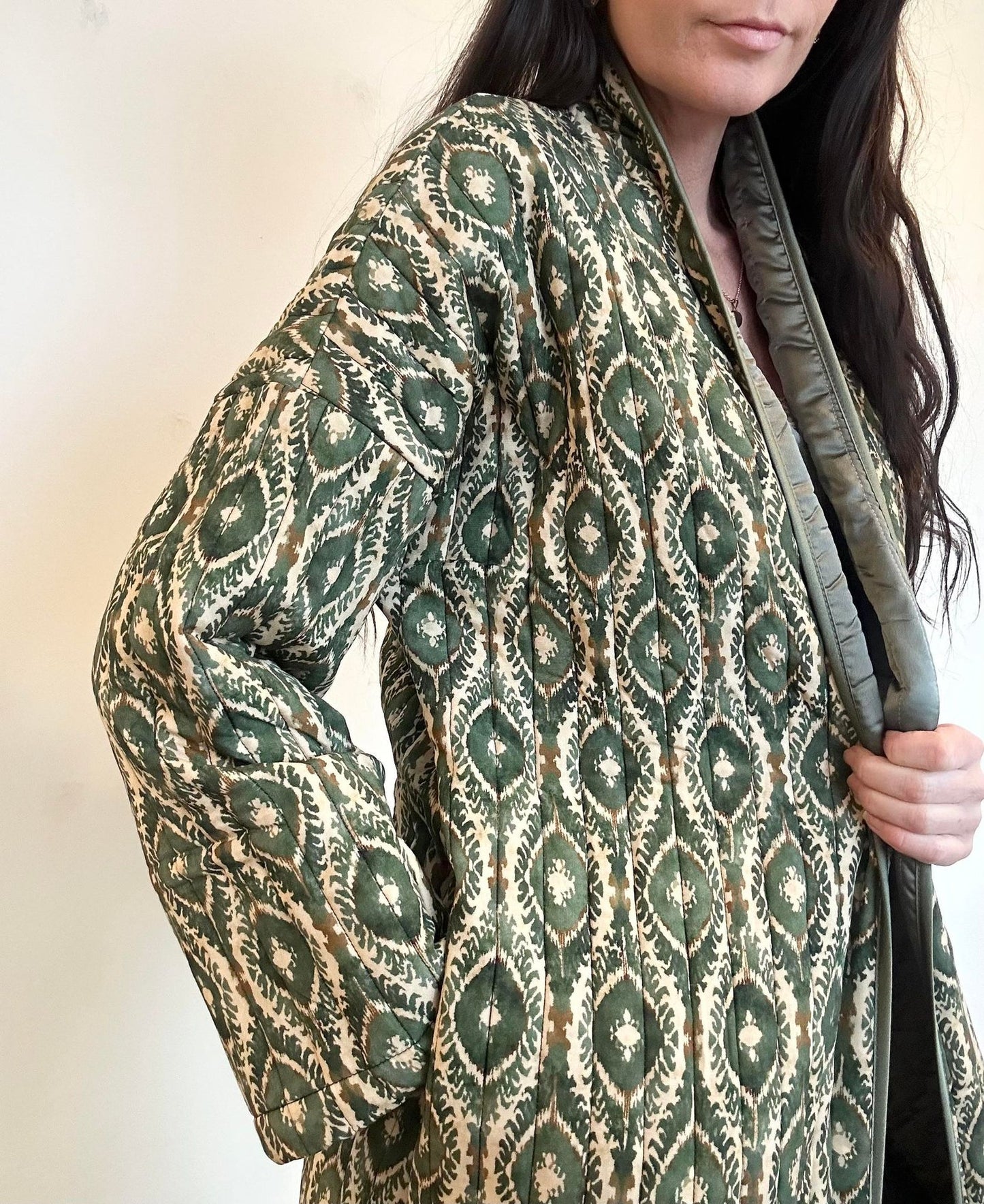 Jakke Quilt grøn - VIAMAJA.DK
