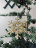 Weihnachtsanhänger Schneeflocken-Mix Gold