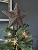 Weihnachtsstern für den Weihnachtsbaum 27 cm - Champagner / Gold