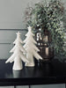Weihnachtsbaum 22 cm - Weißes Porzellan