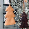 Weihnachtsbaum aus Leder - Naturleder