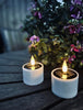Jumbo Solar-Teelichter - 2er-Set