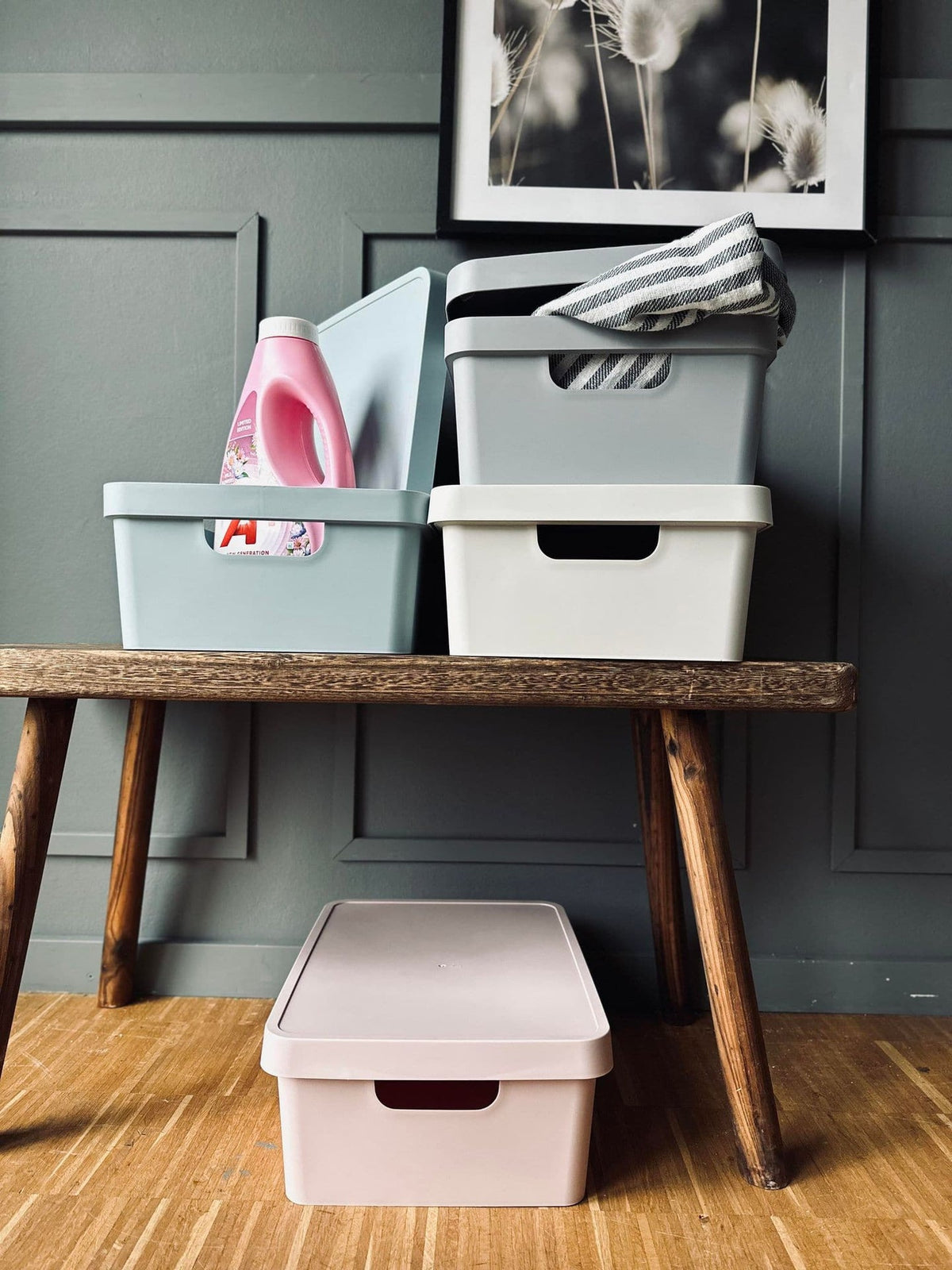Kasse med låg – Color mix - VIAMAJA.DK