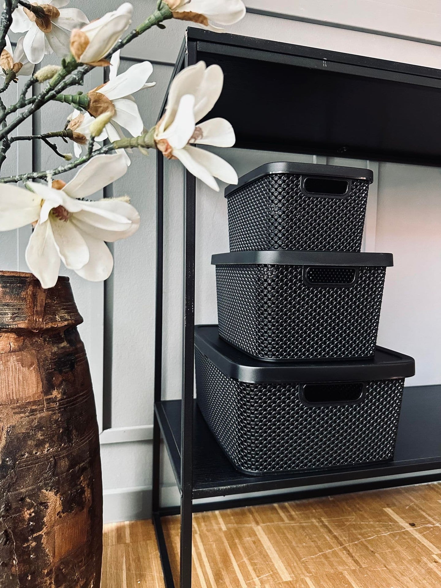 Kasse med låg - Large VILA BLACK - VIAMAJA.DK