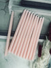 Stabkerzen 10 stk - Rosa 20 cm