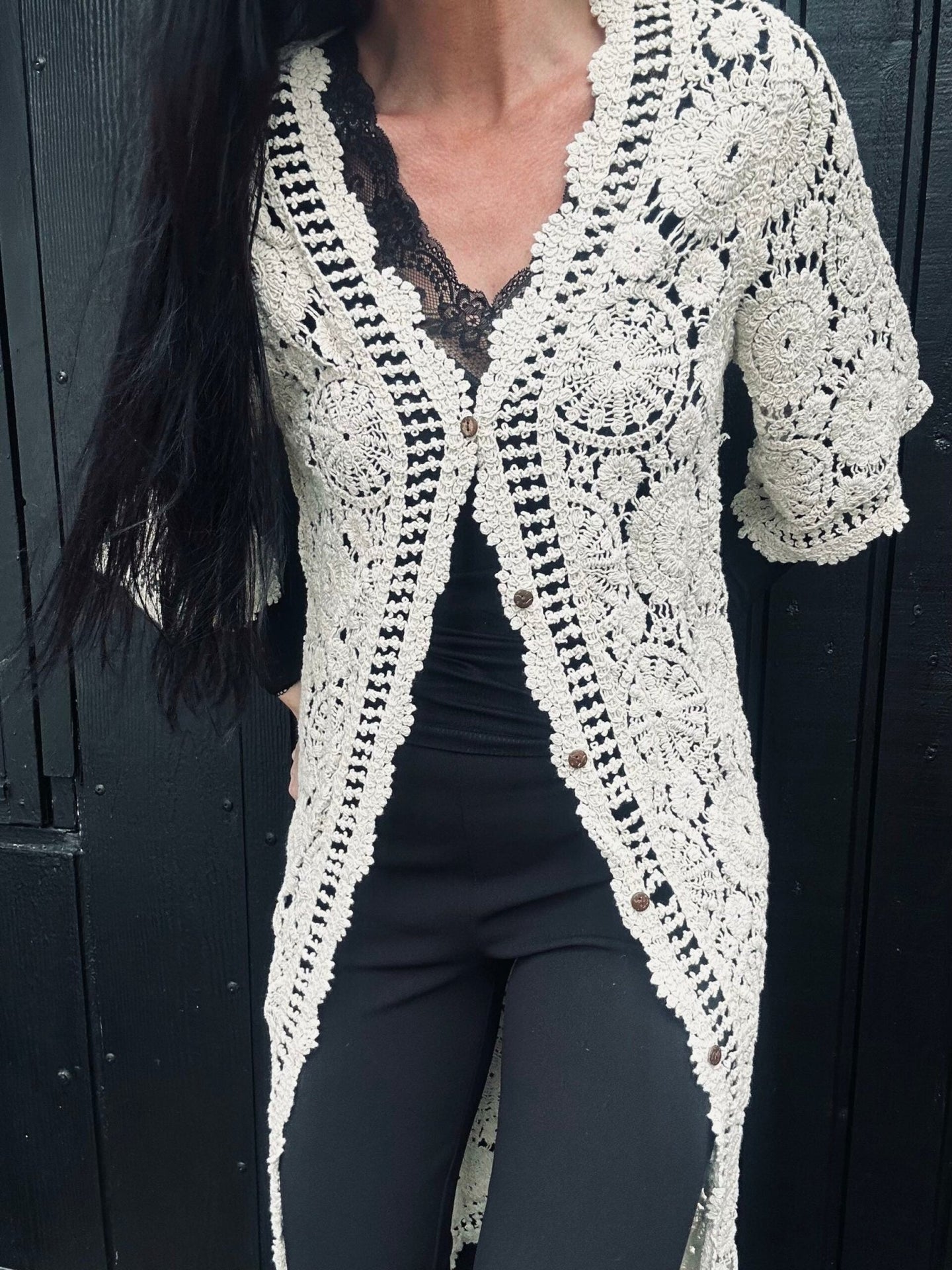 Kimono Boheme strik - VIAMAJA.DK