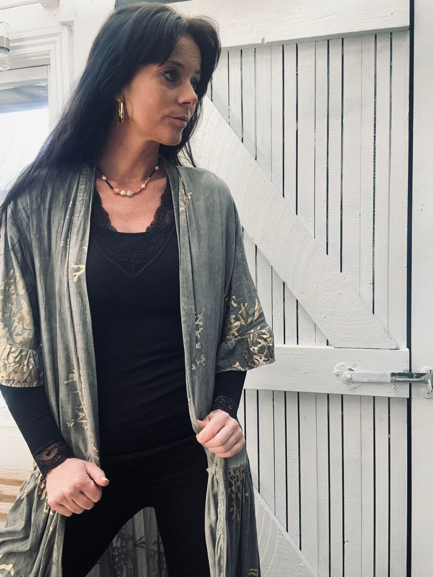 Kimono – Stone / Gold - VIAMAJA.DK