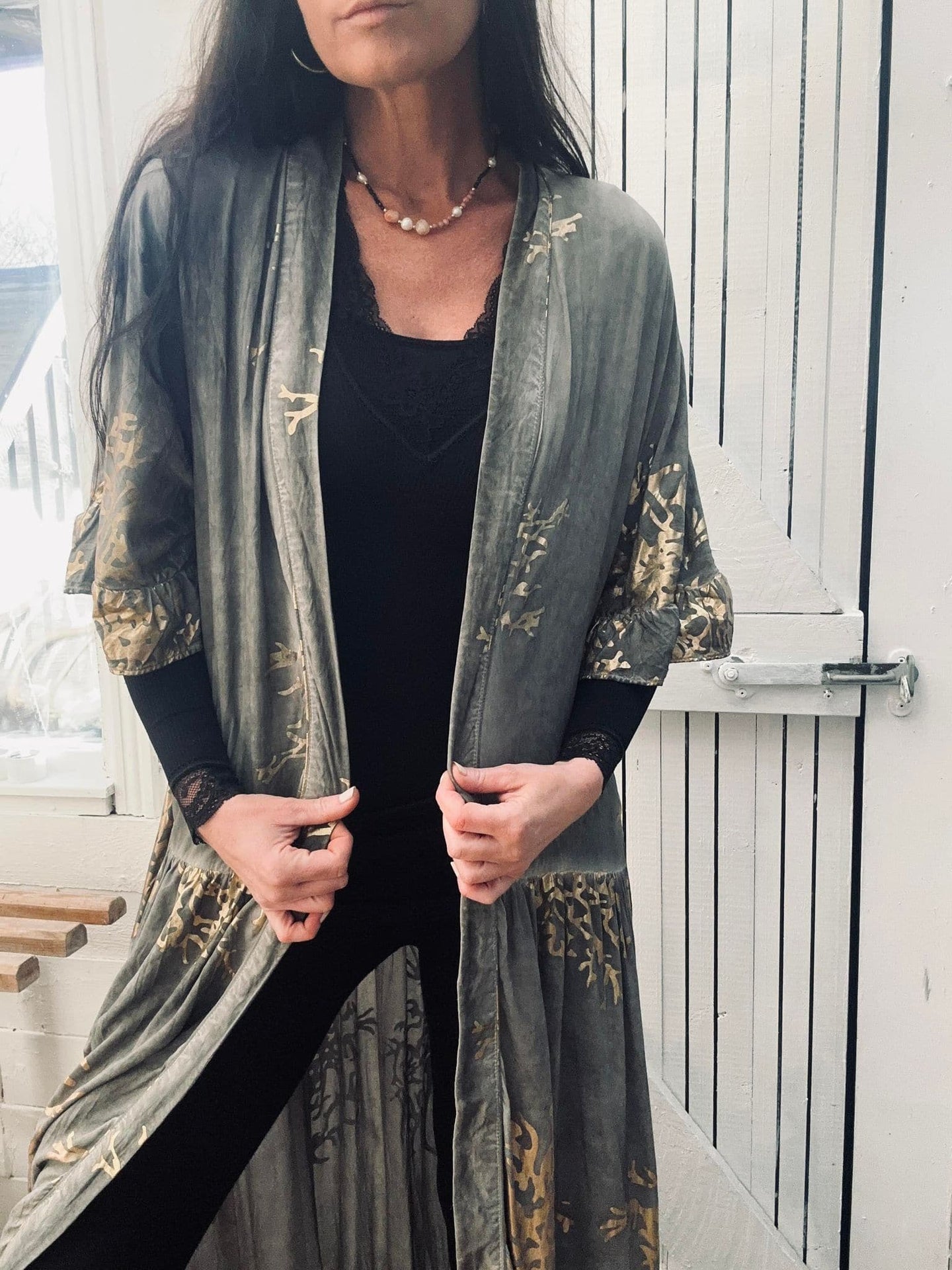 Kimono – Stone / Gold - VIAMAJA.DK