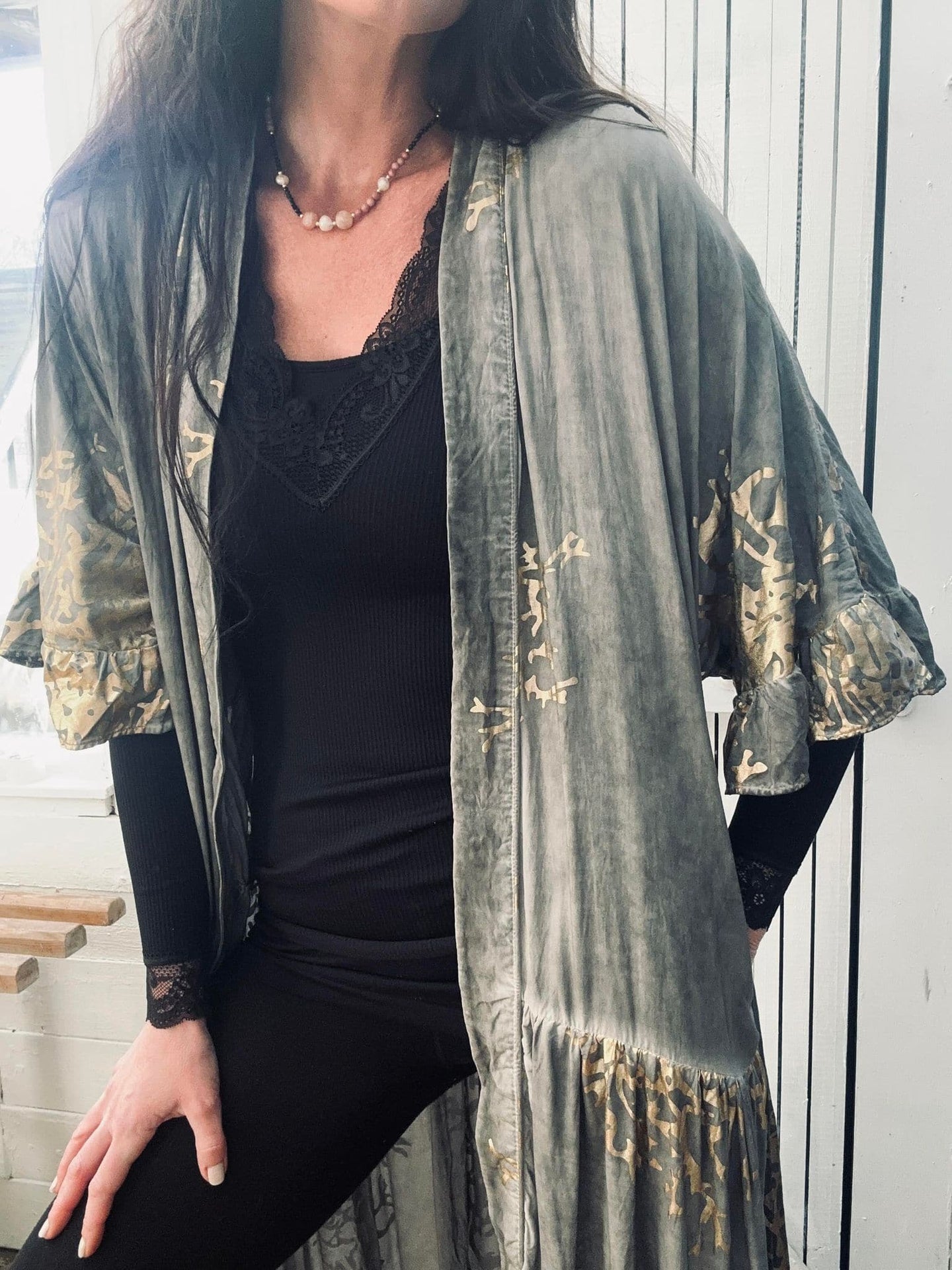 Kimono – Stone / Gold - VIAMAJA.DK