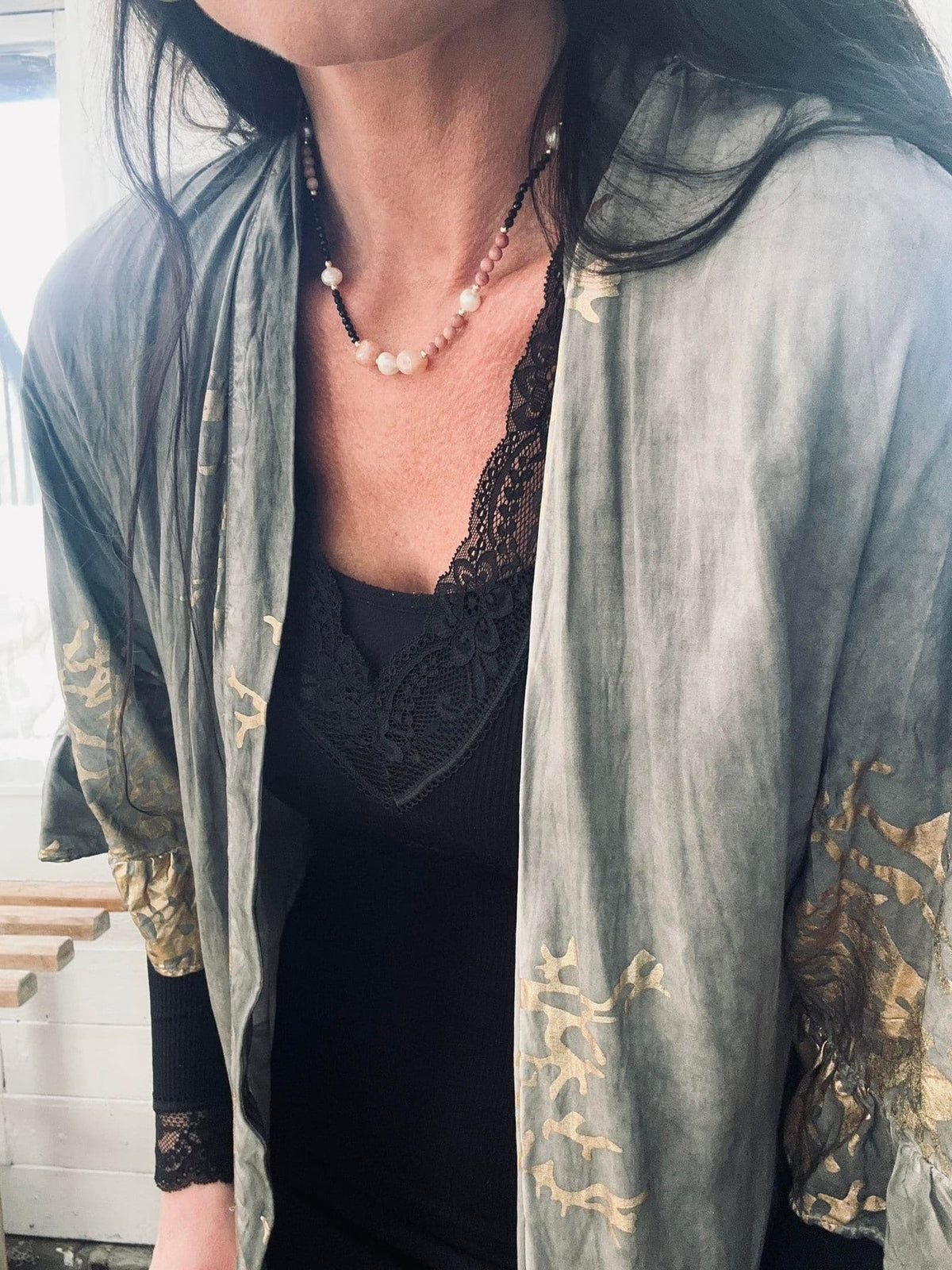 Kimono – Stone / Gold - VIAMAJA.DK