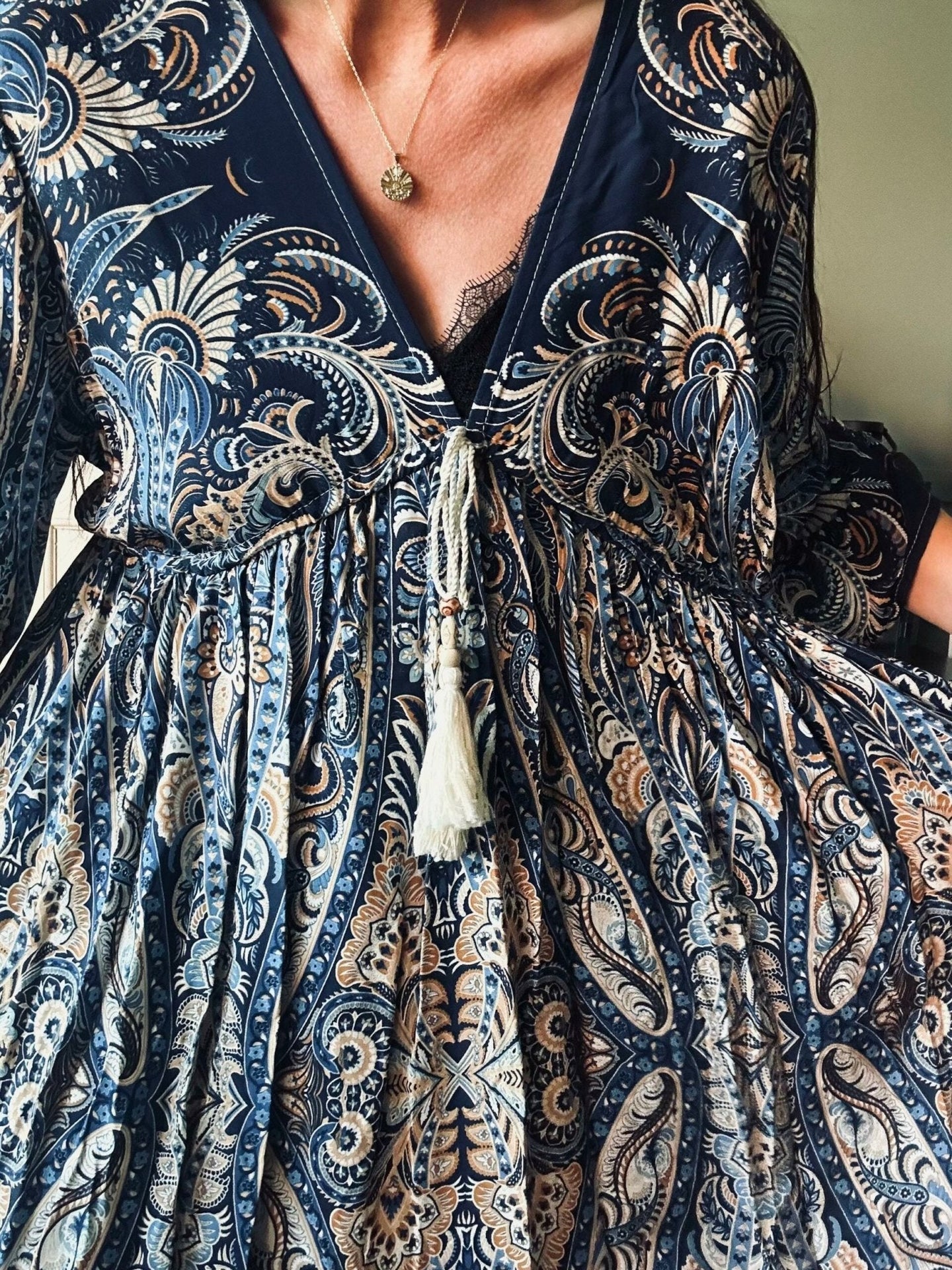 Kjole Boheme blue - VIAMAJA.DK