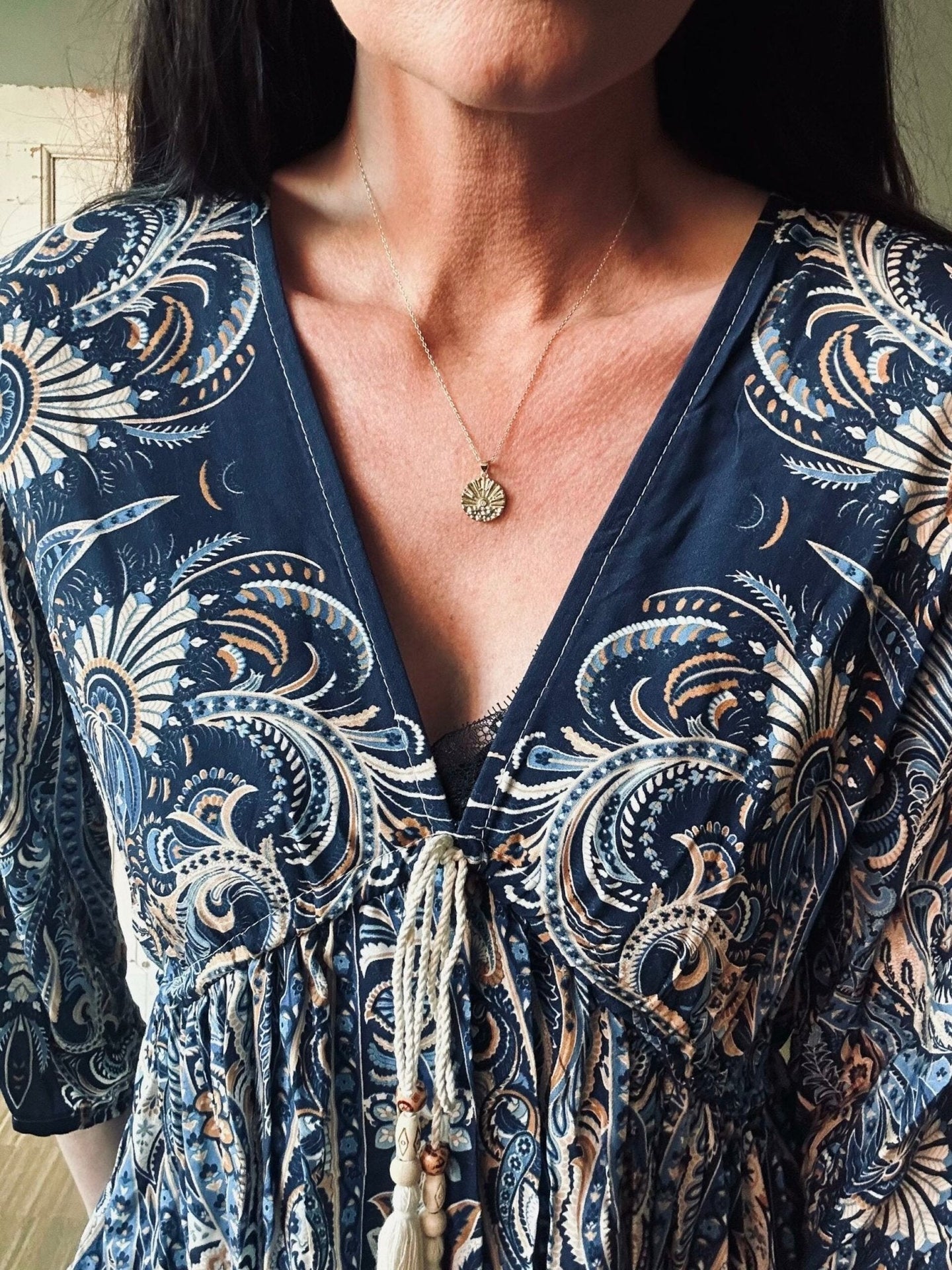 Kjole Boheme blue - VIAMAJA.DK