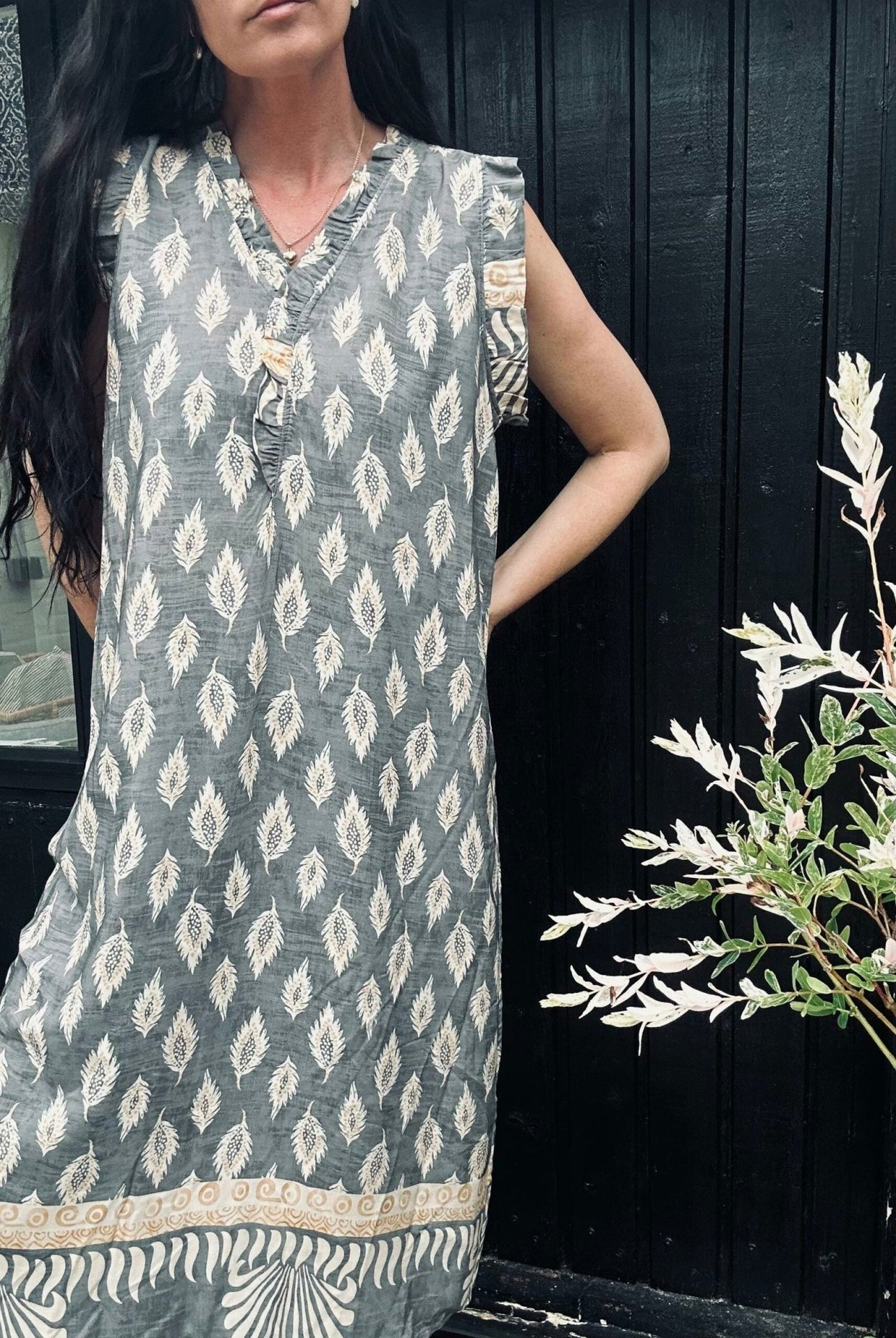 Kjole - Grey Nadia - VIAMAJA.DK