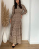 Kleid mit Smock – Brown