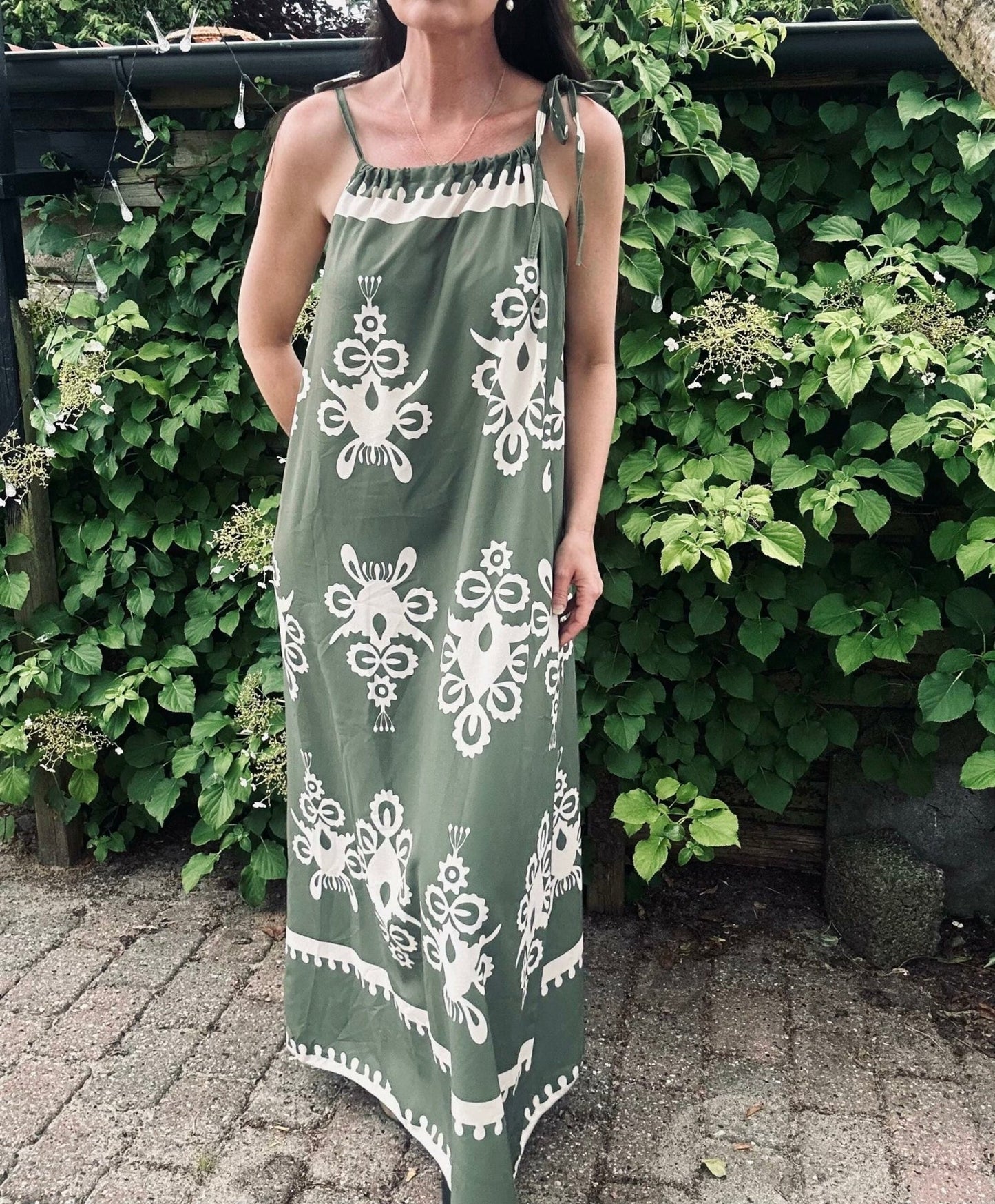 Kjole Mila green - VIAMAJA.DK