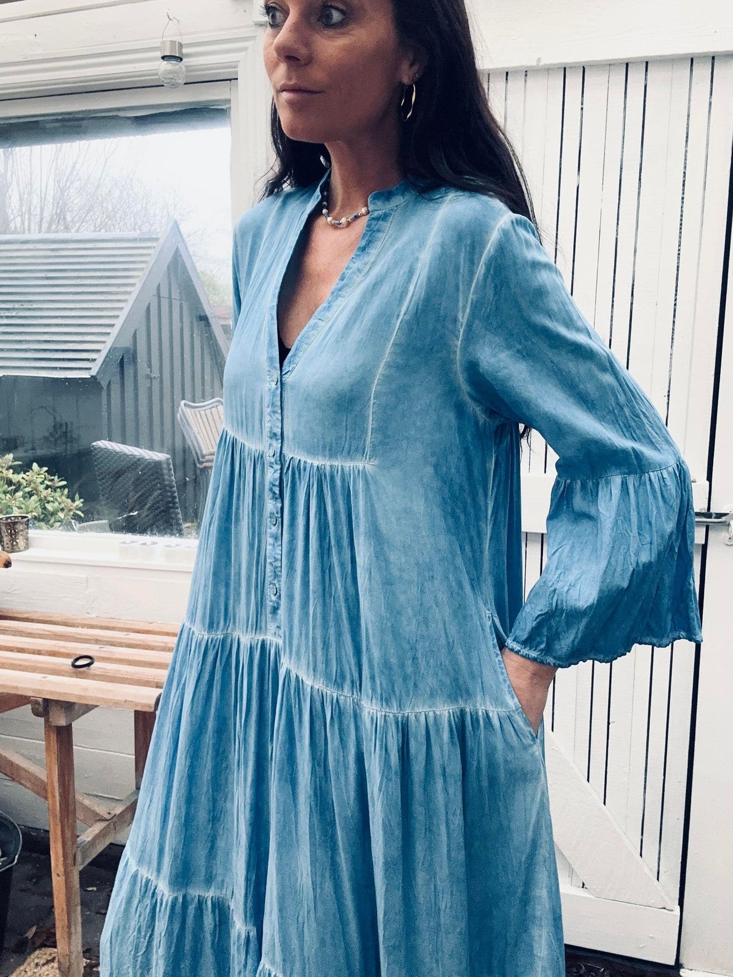 Kjole Silena blue - VIAMAJA.DK