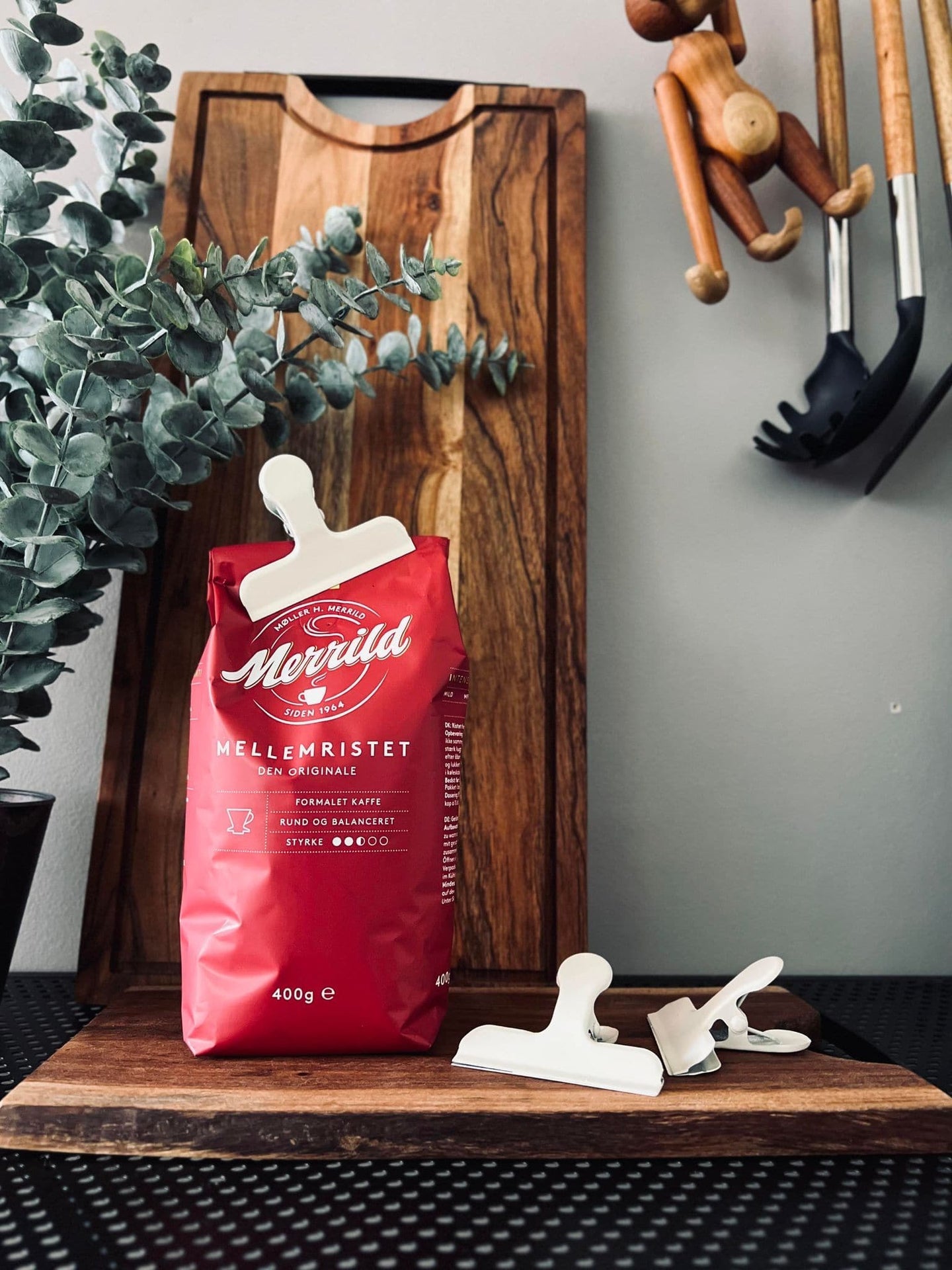 Klemmer til kaffe / Te poser - Sæt med 3 stk - VIAMAJA.DK