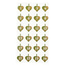 Aufkleber für Adventskalender – Gold 1-24