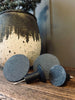 Haken mit flacher Oberseite im Beton-Look - Set mit 4 Stk