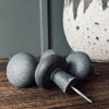 Haken mit rundem Kopf im Beton-Look - Set mit 4 Stück