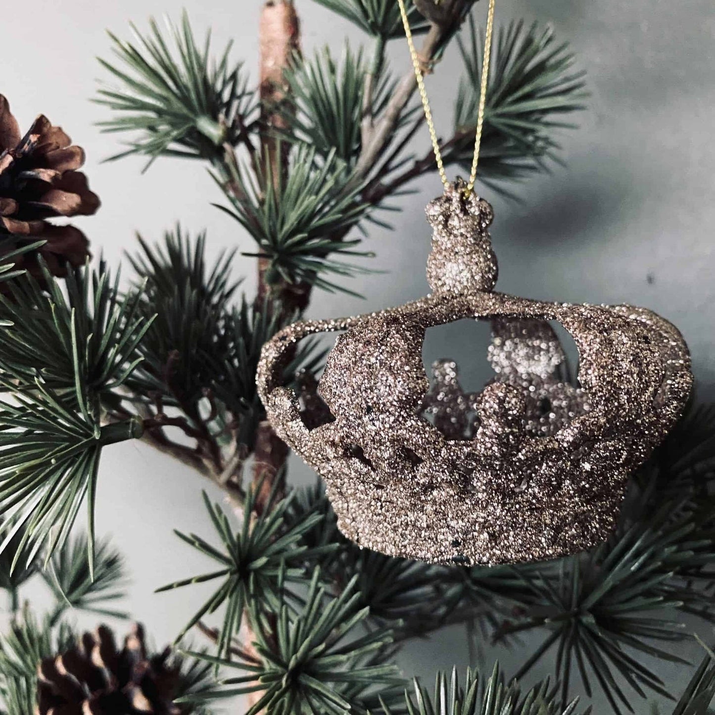 Kongekrone glimmer champagne - VIAMAJA.DK