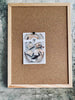 Kork-Pinnwand mit Naturrahmen – 30x40