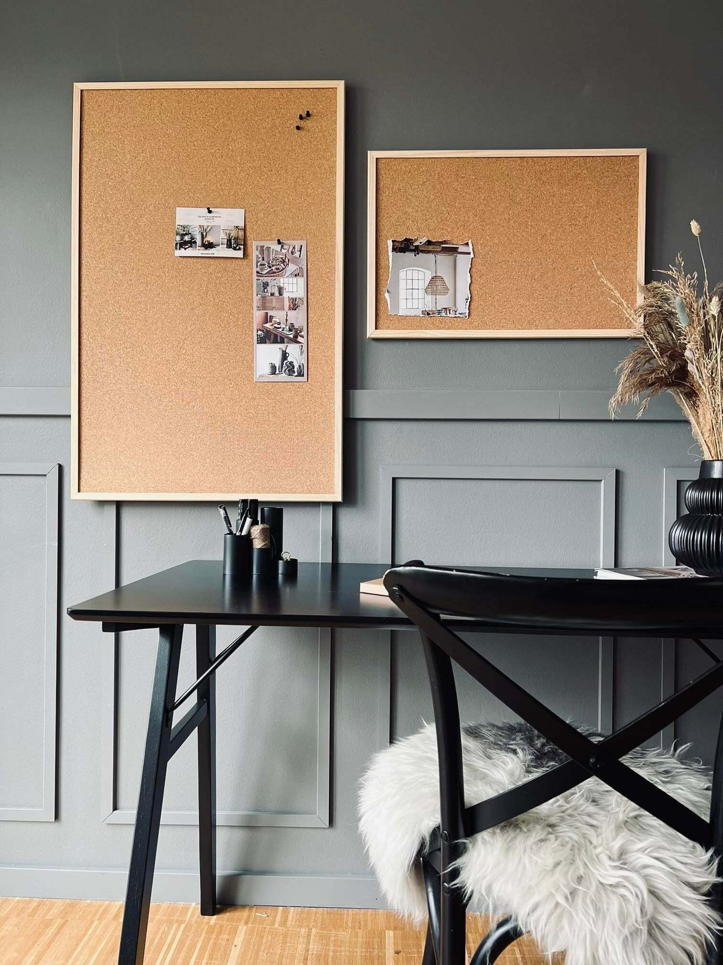 Kork opslagstavle med natur ramme – 60×100cm - VIAMAJA.DK