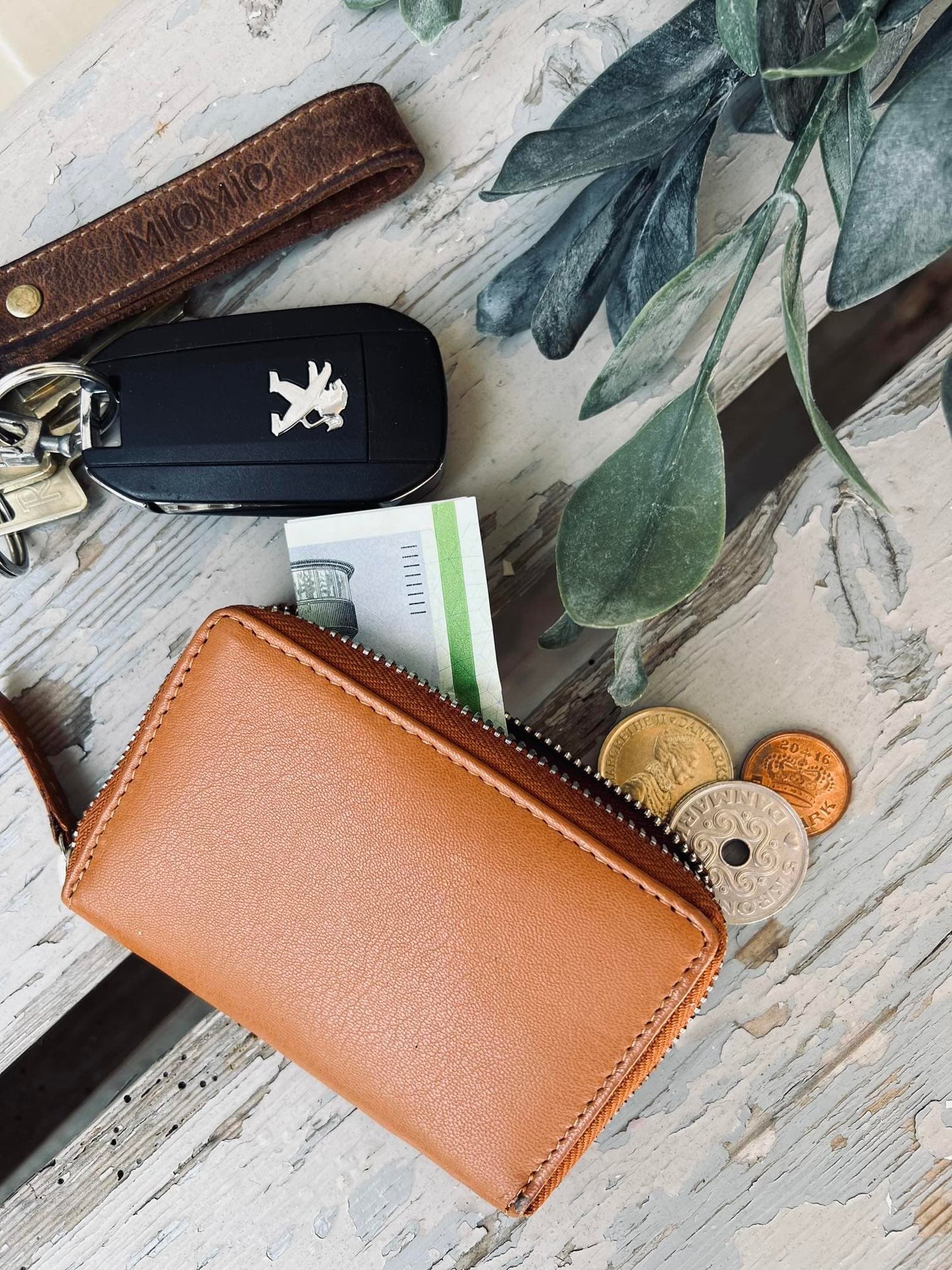 Kreditkortholder - COGNAC Leather - VIAMAJA.DK