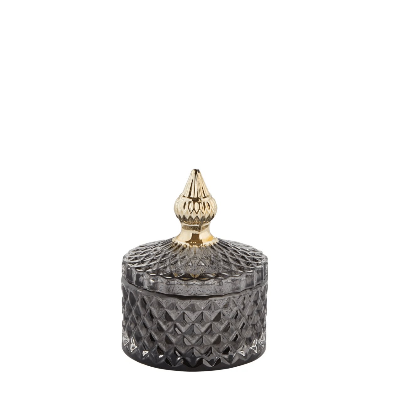 Krukke i mørkegrå glas - VIAMAJA.DK
