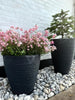 Topf aus Kunststoff - horizontales Muster - Koks H 40