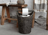 Korb mit Toilettenpapierhalter - Dunkel