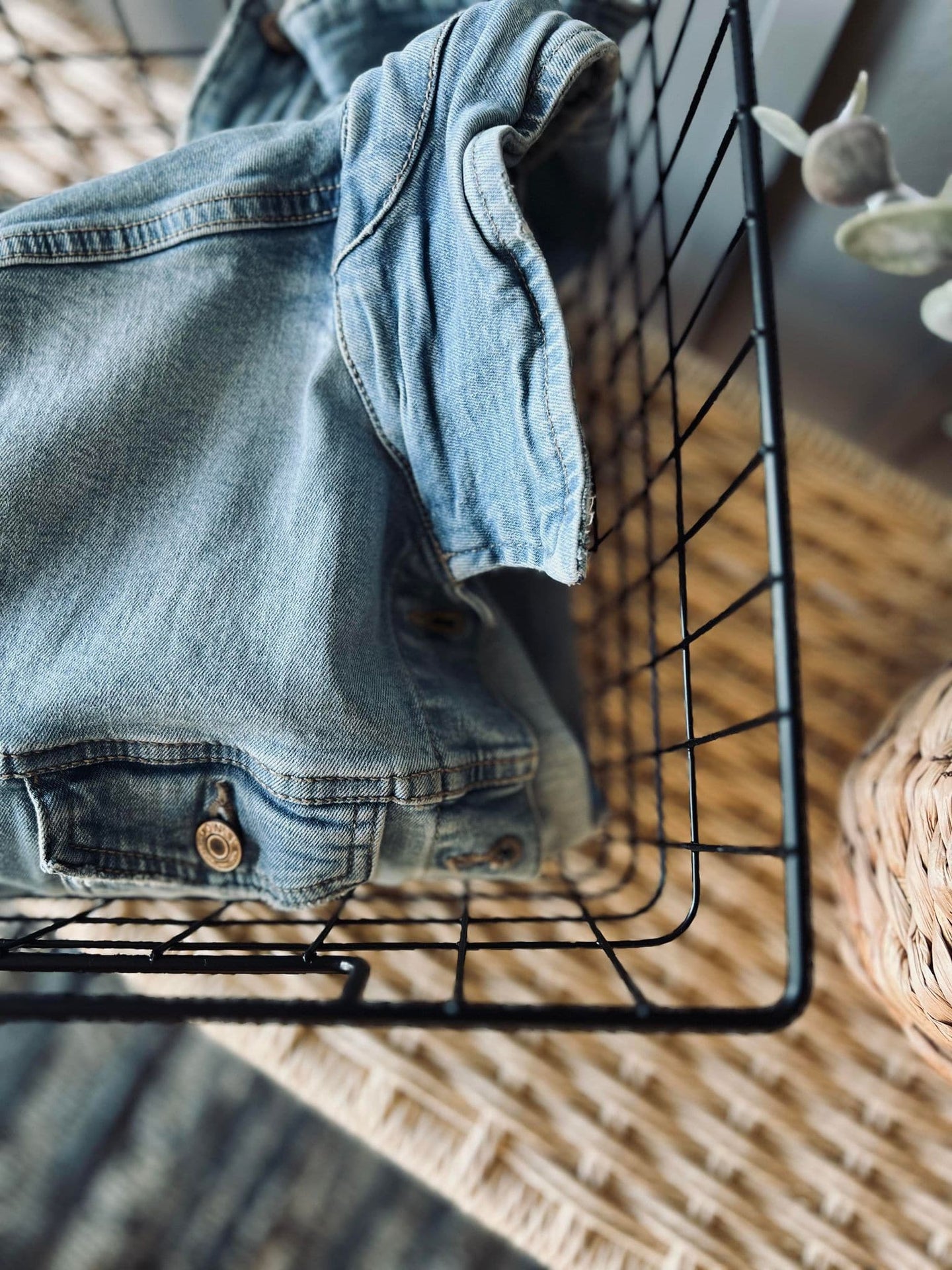 Kurv til opbevaring - Sort metal - VIAMAJA.DK