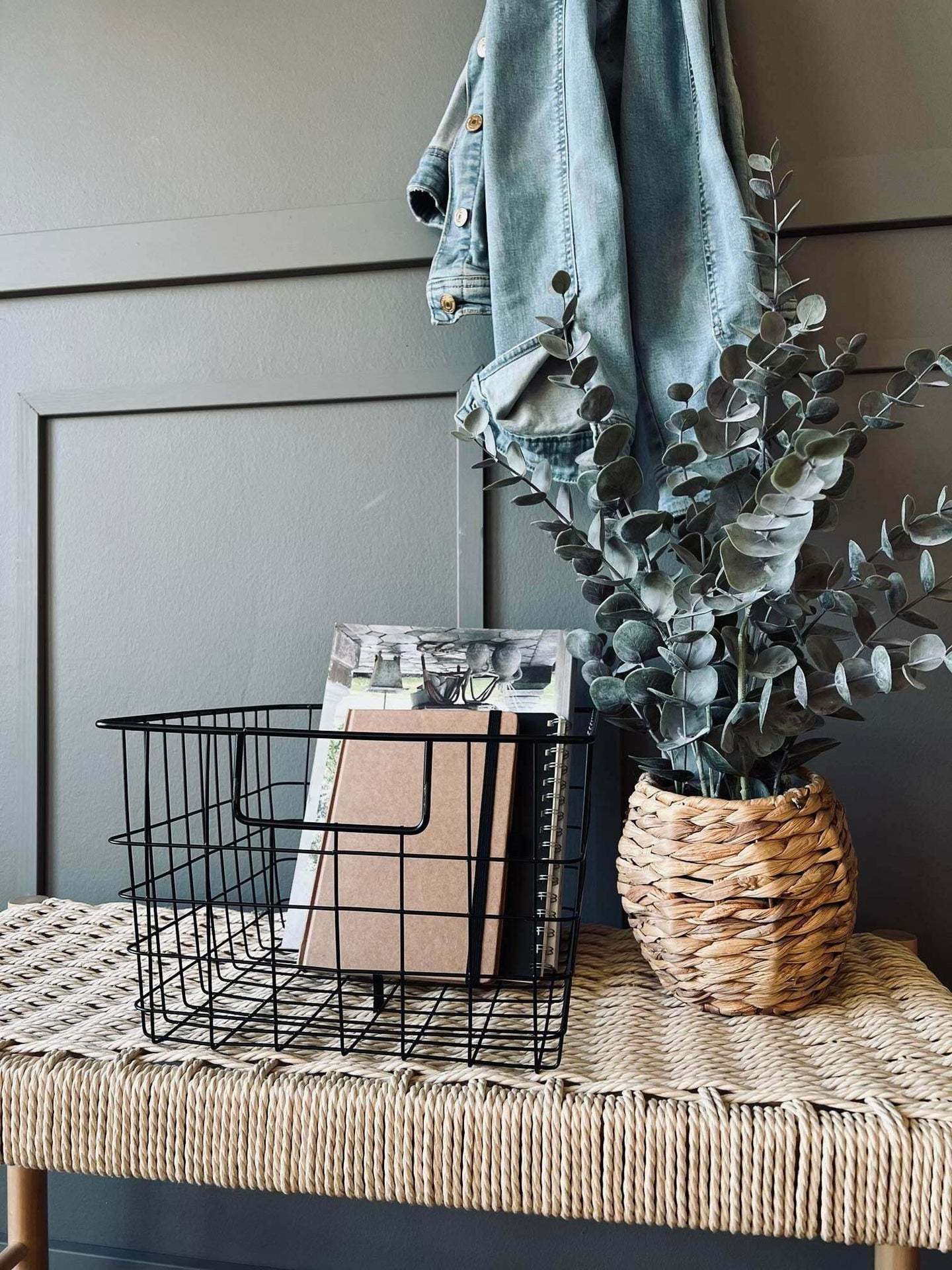 Kurv til opbevaring - Sort metal - VIAMAJA.DK